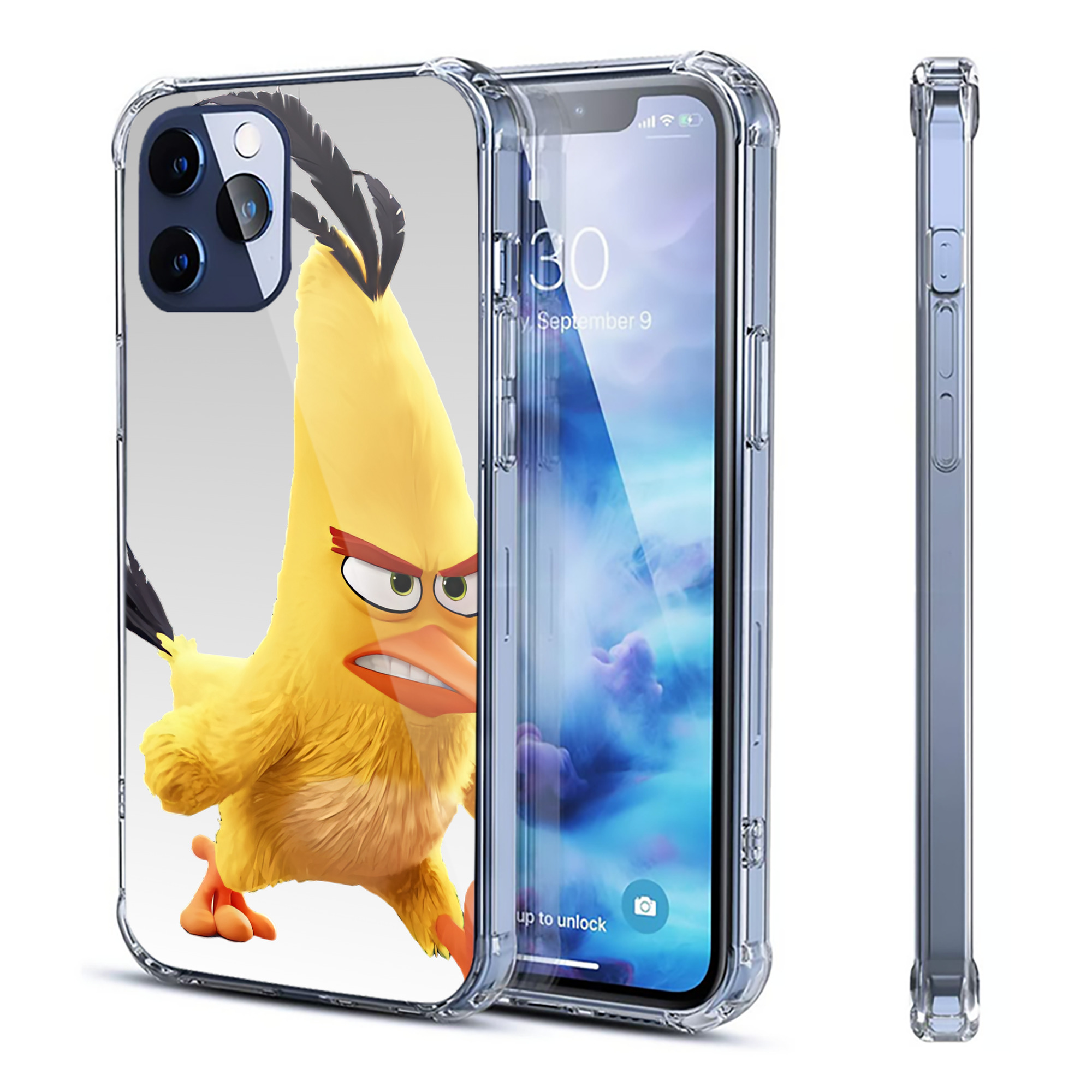（画像用） Angry Birds アングリーバード 【iPhone 12シリーズ対応】透明スマホケース（クリアソフトケース）